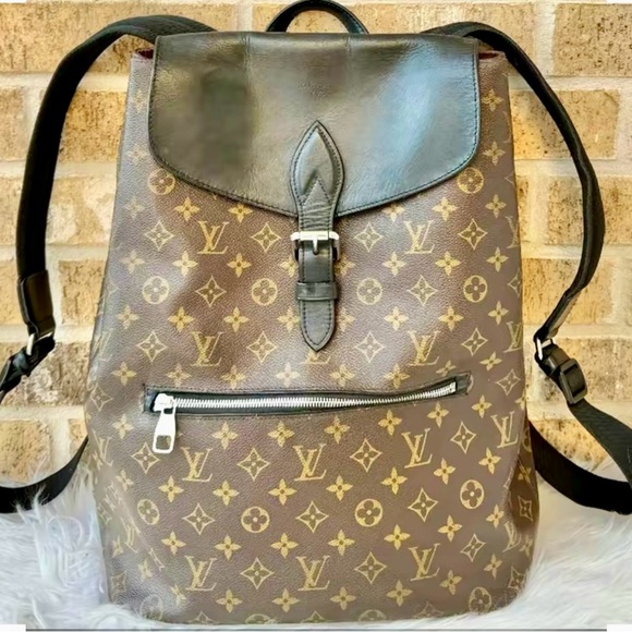 Pre-owned Louis Vuitton Monogram Canvas Macassar Palk Backpack - Picture 1 of 1